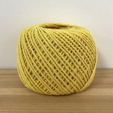 12股棉線森系線鉤包包帽子手工DIY毛線棉麻線編織線, 檸黃×1個
