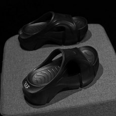 슬리퍼 키높이 통굽 샌들 슬라이드 무중력 슈즈