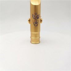 전문 테너 소프라노 알토 색소폰 금속 마우스 피스 골드 도금 크기 5 6 7 8, 1개