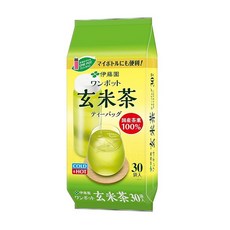 ITOEN 이토엔 원포트 현미차 티백 3.3g 30입 일본산 찻잎 100퍼센트, 1개