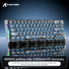 8KHz 고응답 ATTACK SHARK R68HE 유선 키보드 마그네틱 스위치 0005mm RT 정확도 다기능 e스포츠 게이밍, 01 Magnetic Switch, 03 R68 HE Ink Shade