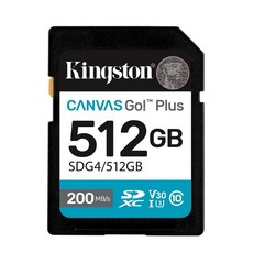 Kingston 金士頓 CANVAS Go! Plus SDXC 記憶卡, 1個, 512G, 512GB