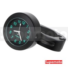 Supamoto 車把時鐘-B車把款 (通用/改裝/手把/機車/重機/時間/握把/裸把/手錶), 1個, 1個, 黑色