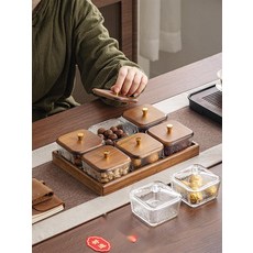 나주소반 디자인 고급 월넛 소반 전통 찻상 다과상, 21. 300ml 2개 트레이