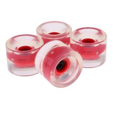 STK 40x51mm 스케이트보드 롱보드 바퀴가 밤 78A에 빛납니다, PU, 레드, 1개