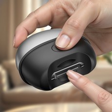 CABULE 자동 손톱깎이 소형 전동 손톱깎이 USB충전 손톱정리도구, 1개, 블랙