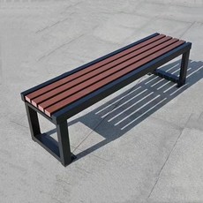 공원 벤치 의자 원목 옥외용 발코니 광장 두께 스툴 밴치, G. 100x40x45 호두