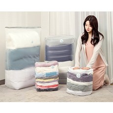 【A&R】新款雙面磨砂真空立體壓縮袋6入組，旅行收納好幫手，節省空間，防潮防蟲, 1個