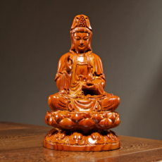 지장보살 좌상 자단목 불상 목조 조각상 불교 인테리어 소품 수공예 원목 by 선연주, 1개, 로즈우드 14cm
