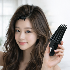 Riento 뿌리 볼륨업 앞머리 헤어 집게 핀 1+1, 1개, 3세대블랙