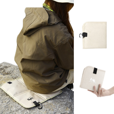 글로윅 접이식 방수 휴대용 등산 캠핑 방석, 화이트