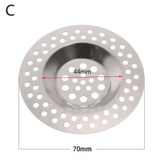 누본 대형 와이드 림 캐처 커버 캡 플러그가 있는 주방 싱크대 배스 세면대 배수구 헤어 청소 메쉬 필터 2, C