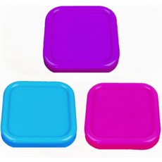 핀쿠션 바늘꽂이 3Pcs 정사각형 플라스틱 마그네틱 핀 쿠션 분실 방지 재봉 바늘 보관 홀더 퀼팅 DIY 프로젝트용 푸시 랜덤 색상