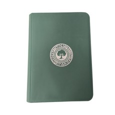 九宮格卡冊，360卡位拉鏈收藏冊, 1, 9宮格綠色燙銀20張/360卡位