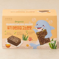 자연주의 유기 어린이김 고소한맛 20g, 10개