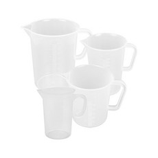 플라스틱비커 300ml 500ml 1L 2L - 국내산 (손잡이 비이커 계량컵), 플라스틱비커300ml, 1개