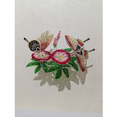 皮影 蝶戀花 牛皮雕刻 手工上色 雙面 非遺收藏, 如圖所示, 1個