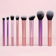 8Pcs 부드러운 합성 헤어 메이크업 브러쉬 세트 파운데이션 아이섀도 전문 화장품 도구 키트, 8개