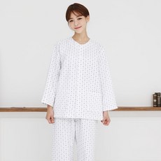 雪花印花病人服醫院服護理服圓圈套裝