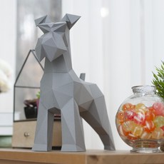 톰텐 DIY페이퍼크래프트 슈나우져 Papercraft Schnauzer 페이퍼크래프트, 상세 설명 참조, 본품