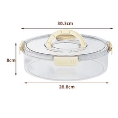 DFMEI 冰箱收納盒手提餛飩餃子保鮮冷凍盒食物食品透明整理盒壽司分裝盒, 1個