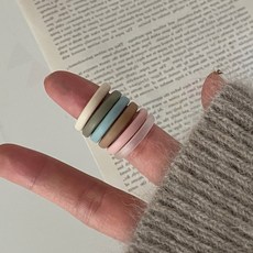 컬러풀 반지 패션 손가락 장식 다양한 색상 데일리 포인트