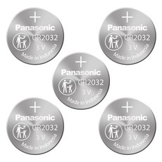 파나소닉 3V 코인형 리튬 건전지 CR2032, 5개입, 1개