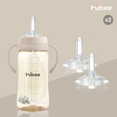 하이비 더블하트 그로미미 유피스 호환 교체용 젖병 빨대꼭지 2단계, 2세트, 2단계2P