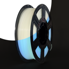 실크 PLA 3D 프린터 필라멘트 1.75mm 듀얼컬러 1KG (광택) 다색 변환 3D 프린터 필라멘트 고정밀도 대부분 FDM 3D프린터 호환, 레인보우 야광색