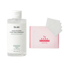 닥터에이지 시카 카밍 퍼스트 셀 에센스 토너 200ml + 1/2 시루시루 코튼 스킨팩 화장솜 120개입 여성 스킨 남자 스킨, 1개