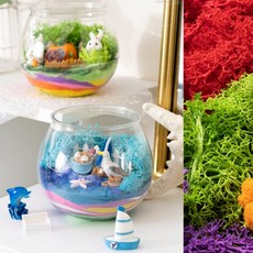 색모래 테라리움만들기키트 아이들이좋아하는장난감 2종 택1, 토끼농장