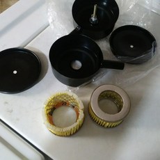 소음 감소 효율적인 배수를 위한 공기 흡입 압축기 필터 고성능 머플러 2팩