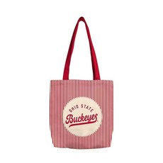 아마존평점4.5+ 미국출고 108699 Logo Brands NCAA Ohio State Buckeyes Classic Canvas Tote Bag – Lightweight B