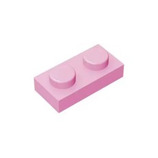 1X2 호환블록 3023 28653 6225 모델 호환 2개입 1세트, 011 Bight Pink