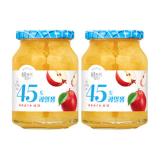 복음자리 45도 과일잼 사과잼 저당잼, 350g, 2개