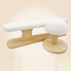 브래지어 브라자 속옷 모자 다리미판 다림판 나무 다림질 주름펴기 세탁소 원형 튼튼한, 화이트 원형+긴 벤치