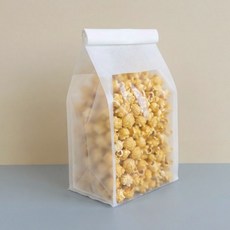 틴타이 반투명 봉투 와이어포장 화이트 소 50장 13x10x28 cm, 1세트, 50개