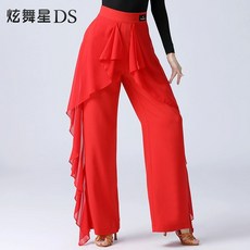 라인댄스 바지 라틴 댄스복 모던 무대의상 팬츠 하의 사교 댄스바지