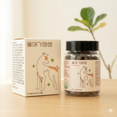 디어랩스 강아지 울애기쌩쌩 노견 눈 피부 관절 면역 장 종합영양제, 60정, 1개