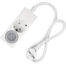 SWEET HOME 韓國製造 一般接地延長線 2孔+安全蓋 1入, 1套, 0.7m