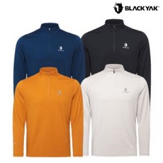 [정품] 블랙야크 BLACKYAK 남성 간절기 기능성 등산 티셔츠 폴라텍 파워드라이 집업 긴팔티 1BYZTFU001 GD {균일가 딜}