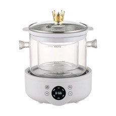 110V美規全自動養生壺 高硼硅玻璃壺 家用燕窩機 多功能煮茶壺 隔水燉, DB15-1.5L手動款單壺+單鍋-套裝,220V-國內使用【現貨】