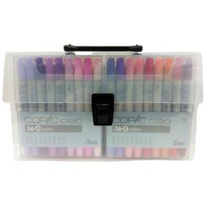 Copic Ciao 第三代圓桿酒精麥克筆 72色A色系 (附提盒), 36A+36B組成72A(附提盒)