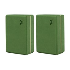 데비 프로 요가블럭 그리니쉬 8.89cm 2개