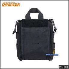 野戰搖滾-生存遊戲 SPANKER 戰術應急醫療包 腰包 勤務包 戰術背心可掛, 黑色, 1個
