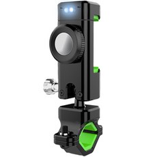 ZSUN 360도 회전 LED조명 전동 자전거 핸드폰 거치대, 그린(LED등), 1개