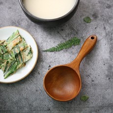 [형제주방] 이천도자기 자연옹기 동동주 방구리 1500ml 항아리 그릇 막걸리잔 식혜 사발 전통주, 1개, 03. 막걸리 국자 -대