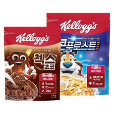 켈로그 콘푸로스트 + 첵스초코 세트, 600g, 1세트