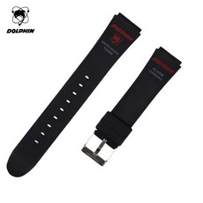 돌핀 MRP767-1 레드 18mm 교체용 폴리 우레탄 시계밴드 시계줄 스트랩