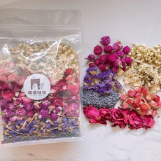 (噗噗噠噠) 花草墊料 - 桃紫色系 食用級 倉鼠造景 豐容 自然香氣, 1個